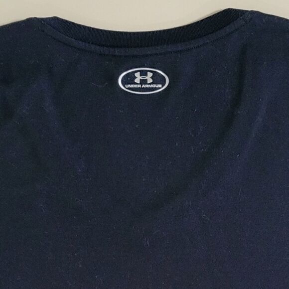 Under Armour Women's Black HeatGear V-neck Short Sleeve Pullover Top - Picture 11 of 13